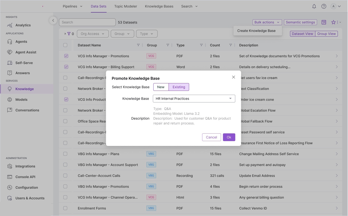Promote to KB (existing)